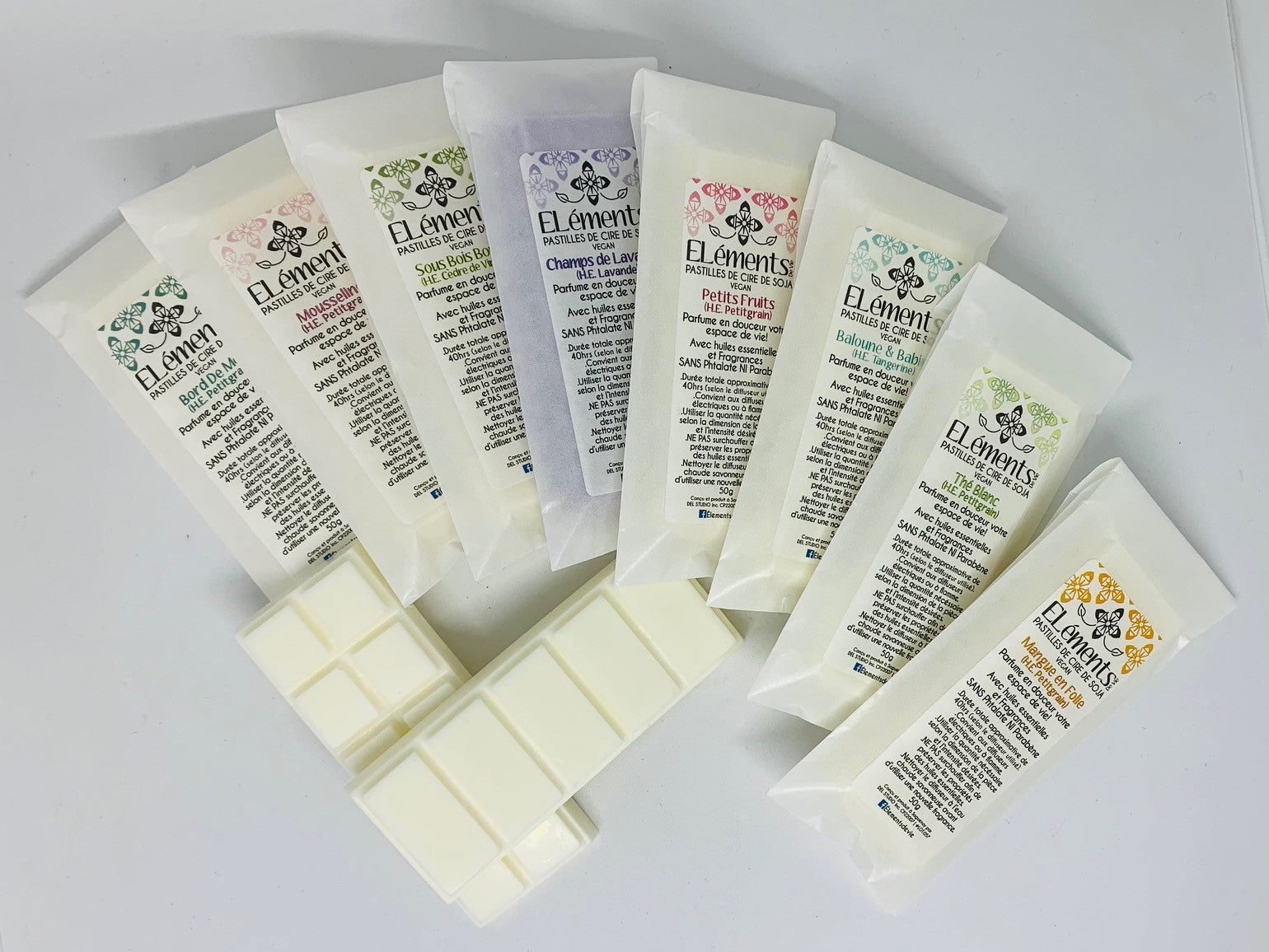 Barre de cire de soja (Fondant) pour DIFFUSEUR
